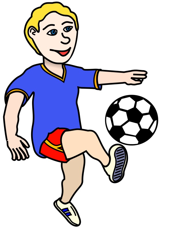 Football Game Clipart Clipart   Soccer Playing Boy