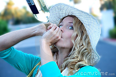 Funny Drunk Lady Stock Photos   Image  10865253