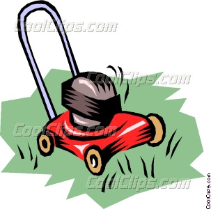 Lawn Mower Vector Clip Art