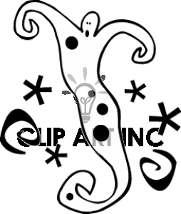 Royalty Free Whimsical Ghost Clipart Image Picture Art   144771
