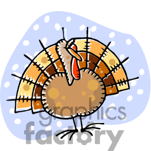 Royalty Free Whimsical Turkey Clipart Image Picture Art   145573
