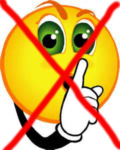 Smiley Face Clip Art Holding Finger To Mouth Indicating To Be Quiet    