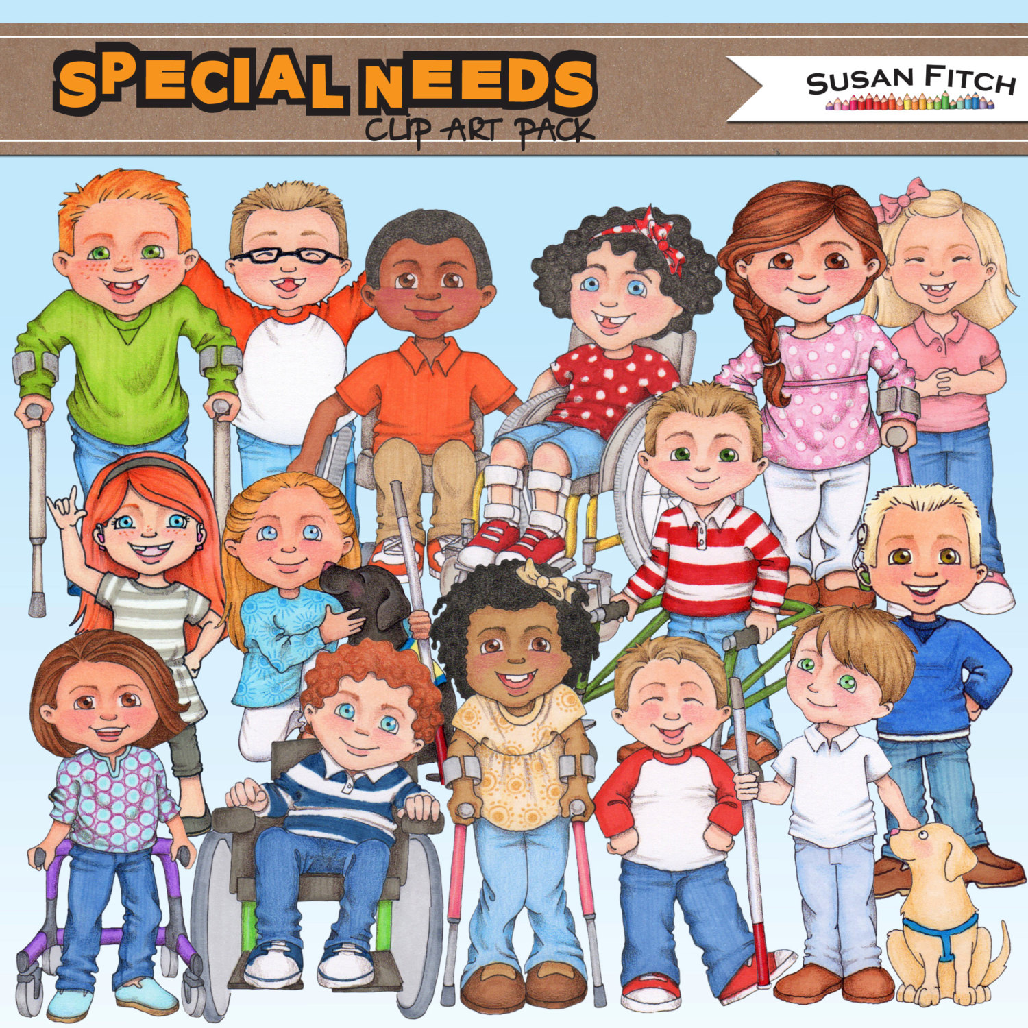 Special Needs Digital Clip Art  By Susanfitchdesign On Etsy