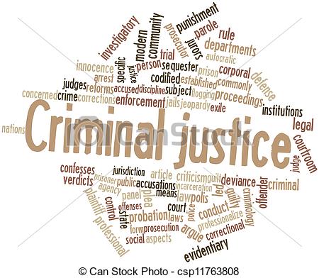 Stock Illustration Of Word Cloud For Criminal Justice   Abstract Word