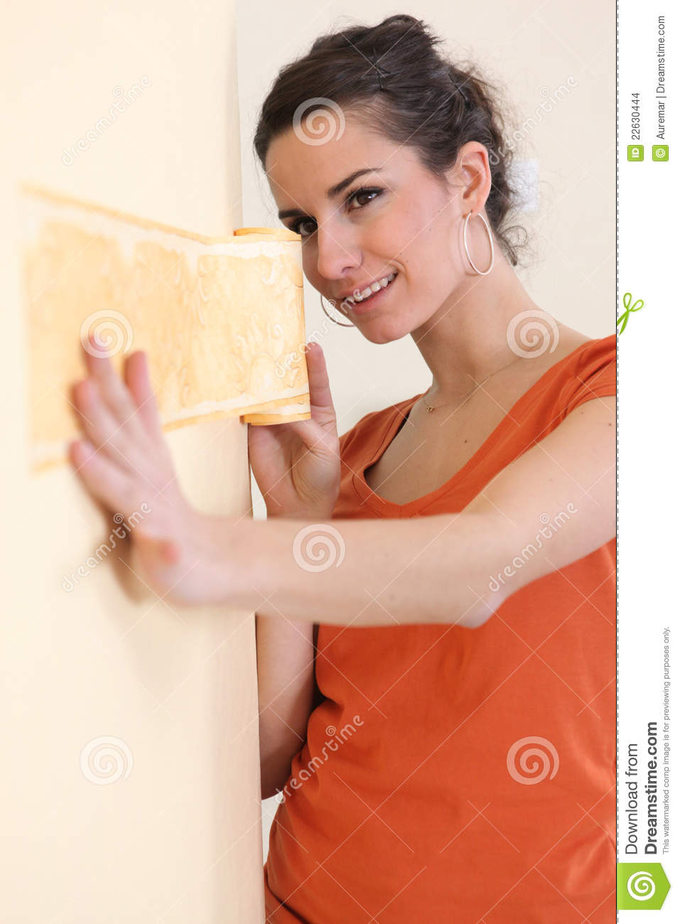 Stock Images  Woman Hanging Wallpaper