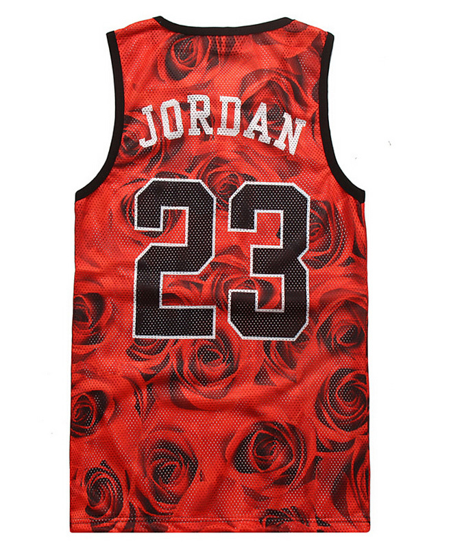 Summer Tank Tops 3d Print Rose Floral Chicago Jordan 23 Basketball
