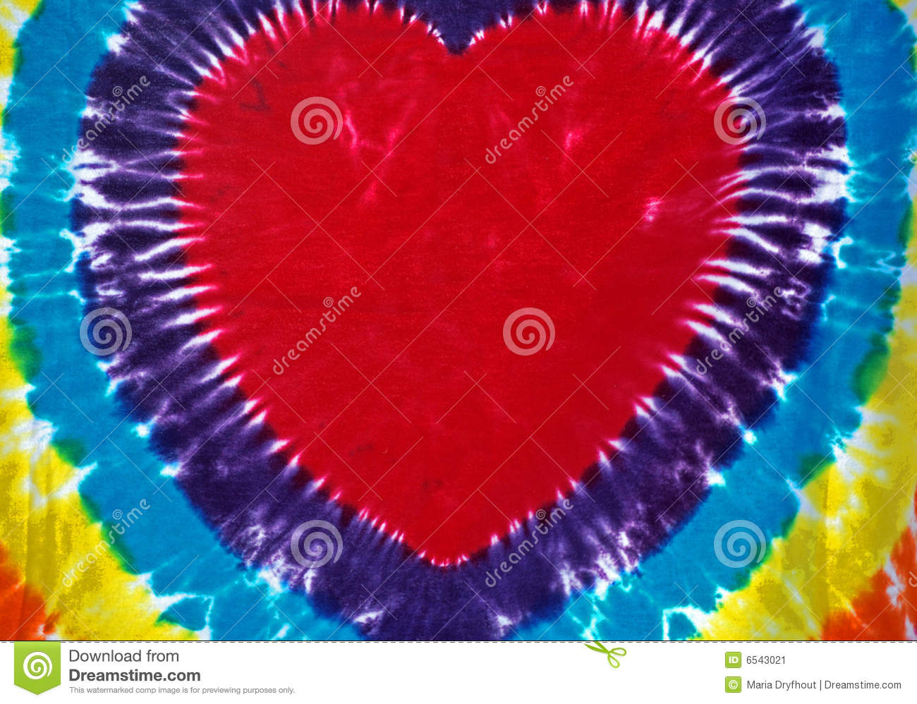 Tie Dyed Heart Stock Image   Image  6543021