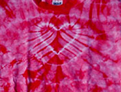Tiedyedirect Com  Hot Pink With Dainty White Heart Tie Dye T Shirt