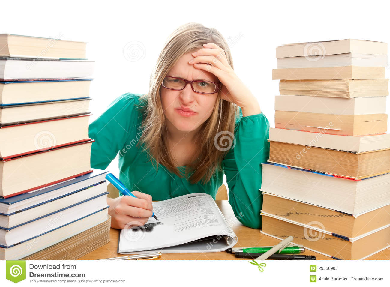 Angry Student Royalty Free Stock Photo   Image  29550905