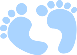 Baby Blue Border Clipart Blue Baby Feet Md Png