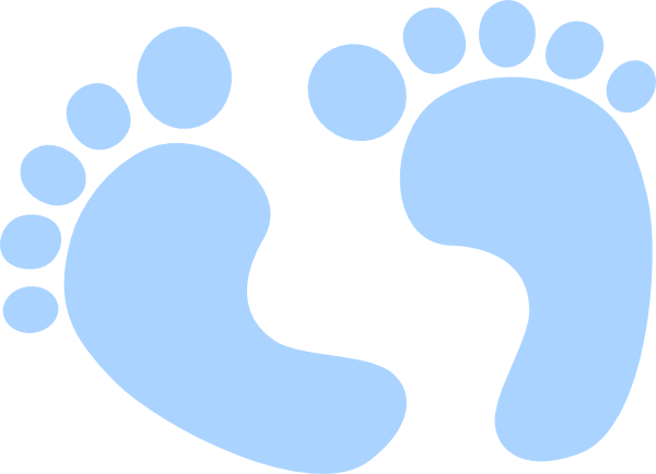 Blue Baby Feet Clip Art At Clker Com   Vector Clip Art Online Royalty