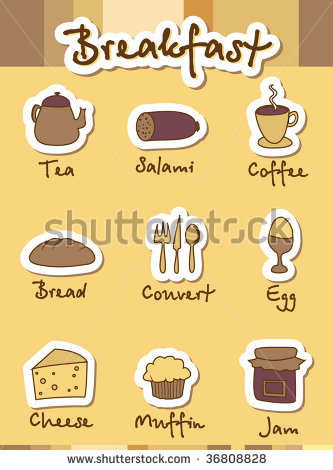 Breakfast Icons  Menu  Vector Template  For More Images Visit My