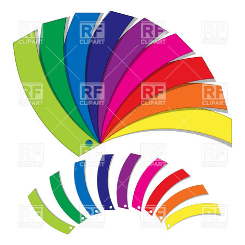 Color Palette   Sampler Fan Download Royalty Free Vector Clipart  Eps