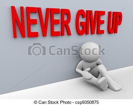 Give Up   3d Render Of Stressed And    Csp9350875   Search Clipart    
