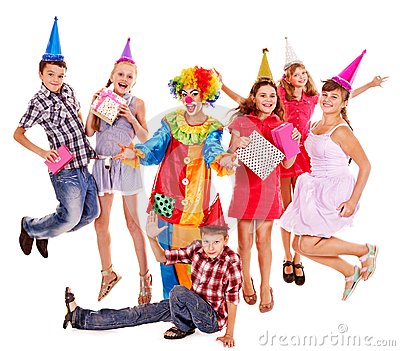 Group Of Clowns Clipart Birthday Party Group Teen     
