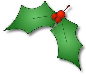 Holly Leaves Corner    Holiday Christmas Holly Holly Leaves Corner Png