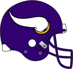 Minnesota Vikings Helmet Logo  2006    Metallic Purple Helmet White