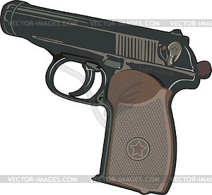 Pistol   Vector Clipart