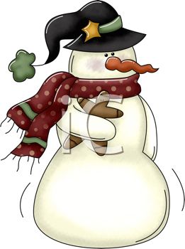 Royalty Free Clipart Image  Rustic Christmas Design Of A Snowman