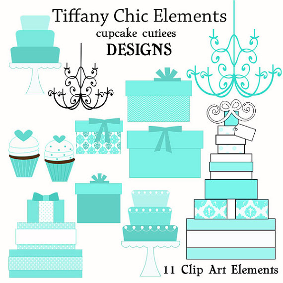 Tiffany Chic Elements Digital Clipart Elements Commercial Use For