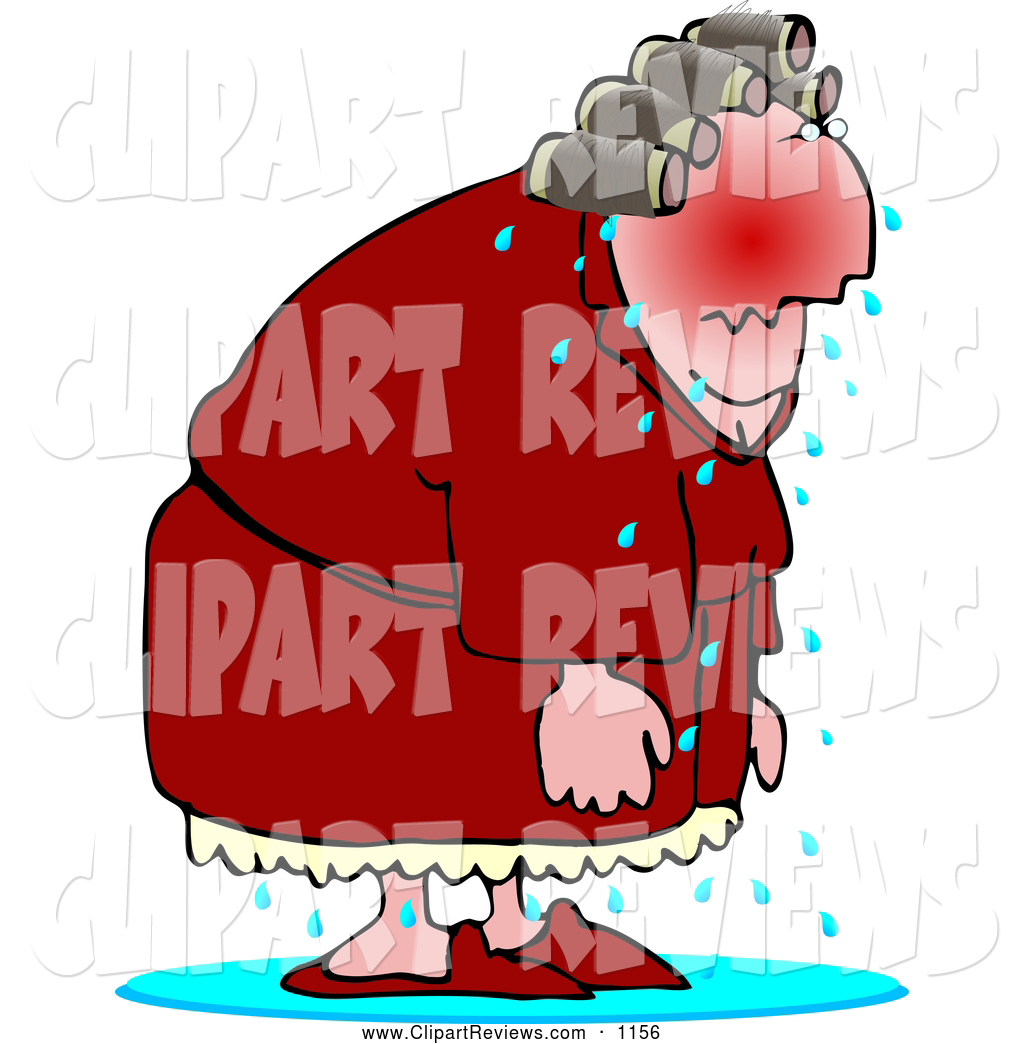 Transpiration Clipart Clip Art Of A Sweating Elderly