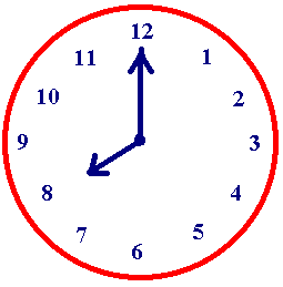 Write The Time For Each Clock Below
