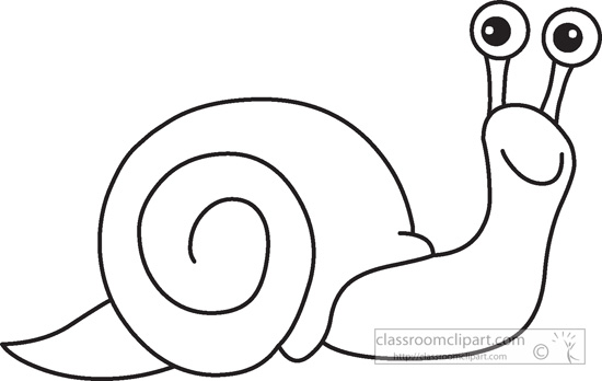 Animals   Snail Insects Black White Outline 018   Classroom Clipart