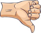 Clip Art Of Hands Showing Thumb Up From Side K6989228   Search Clipart    