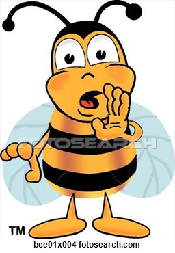 Clipart   Bee Telling Secret  Fotosearch   Search Clipart