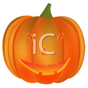 Clipart Picture  A Smiling Jack O Lantern
