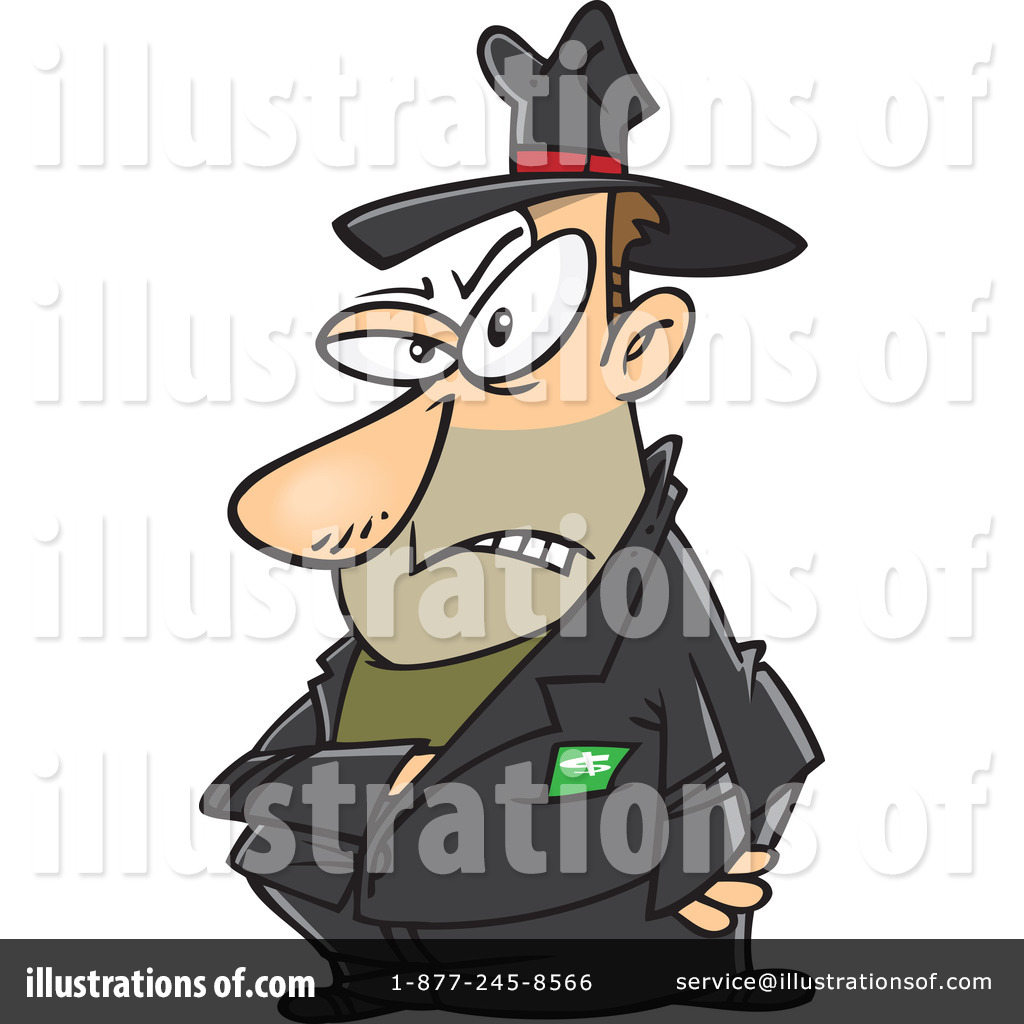 Gangster Clipart  437088 By Ron Leishman   Royalty Free  Rf  Stock