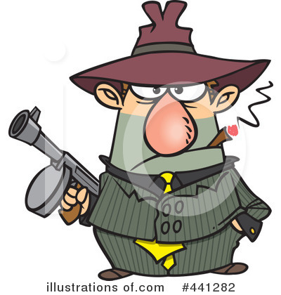 Gangster Clipart  441282 By Ron Leishman   Royalty Free  Rf  Stock