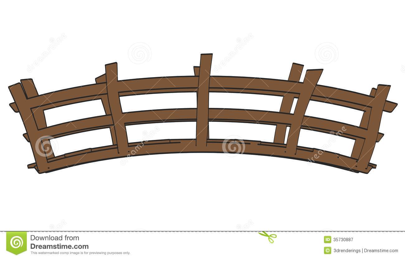 Japanese Wooden Bridge Clipart