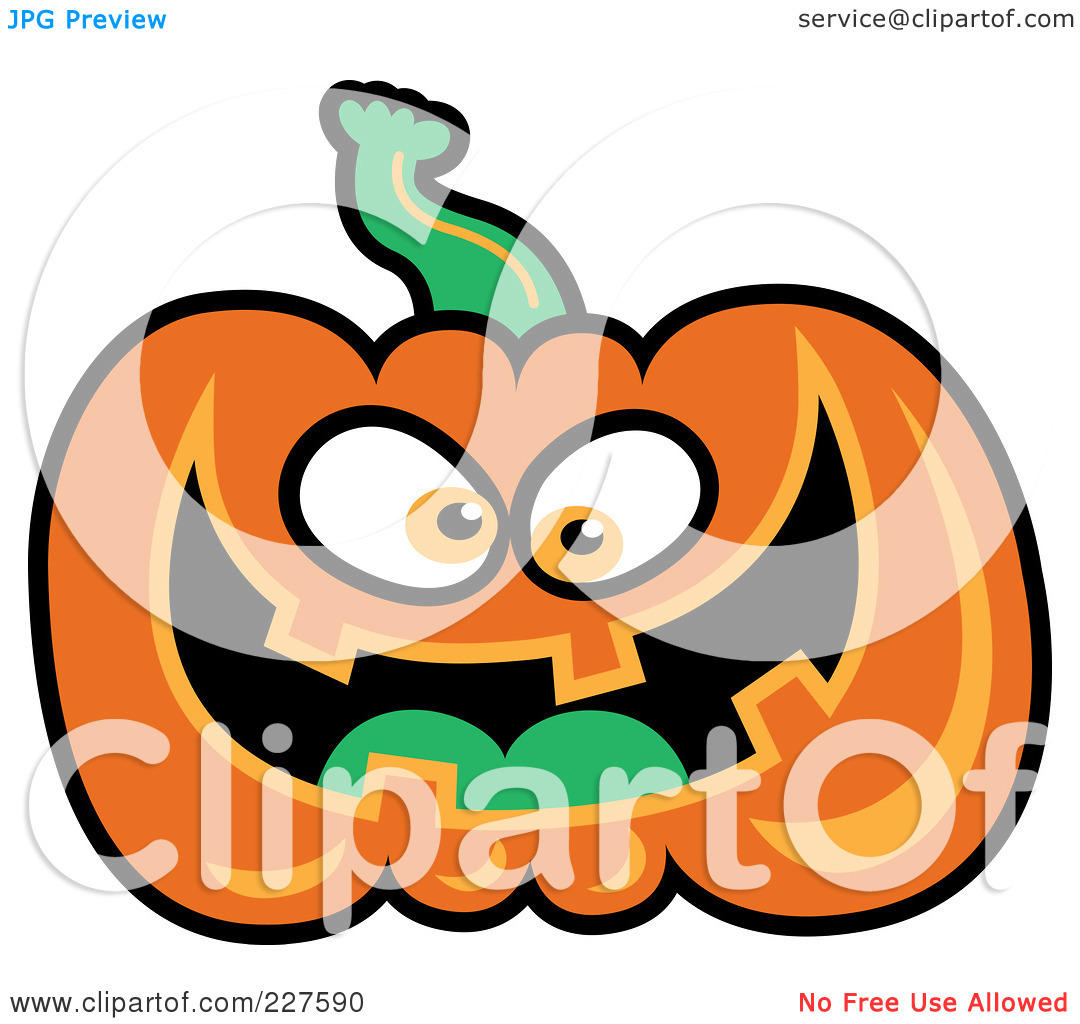 Royalty Free  Rf  Clipart Illustration Of A Smiling Jackolantern By
