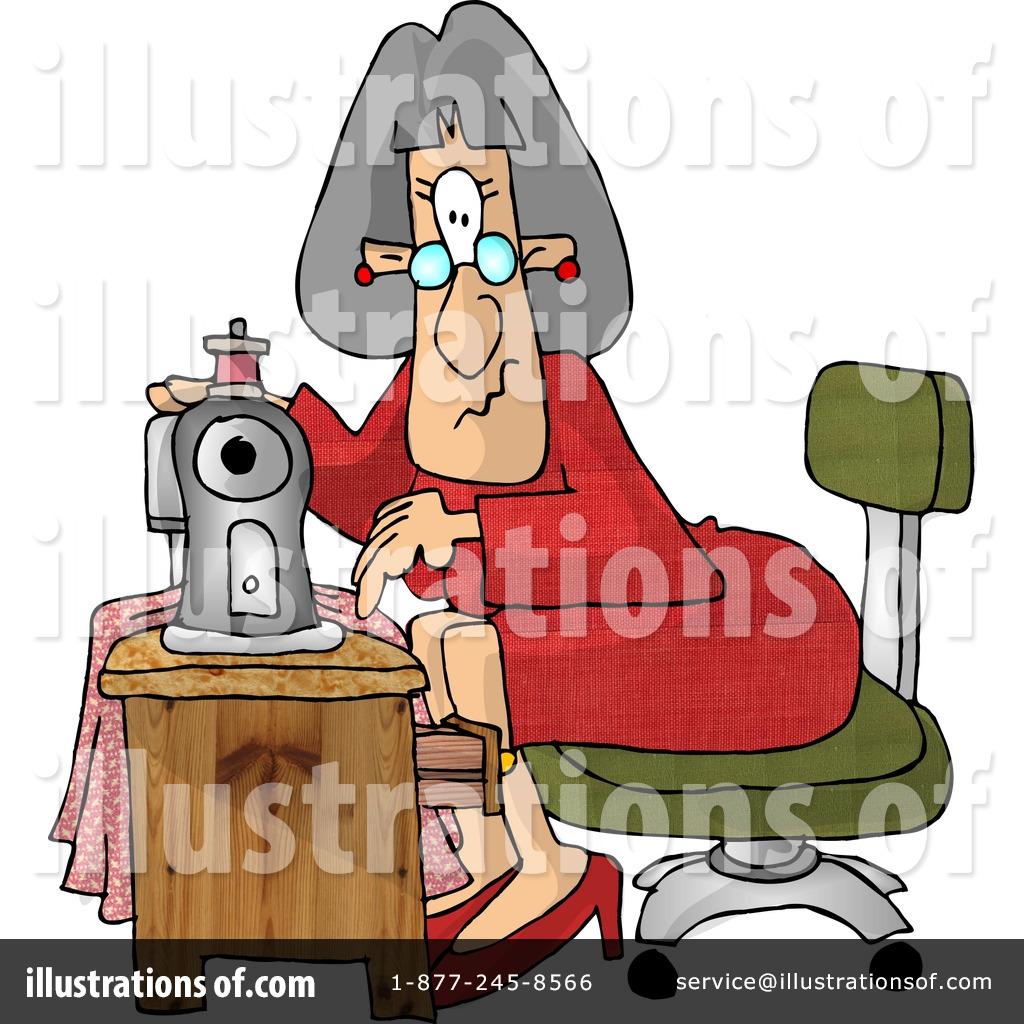 Royalty Free  Rf  Sewing Clipart Illustration By Djart   Stock Sample