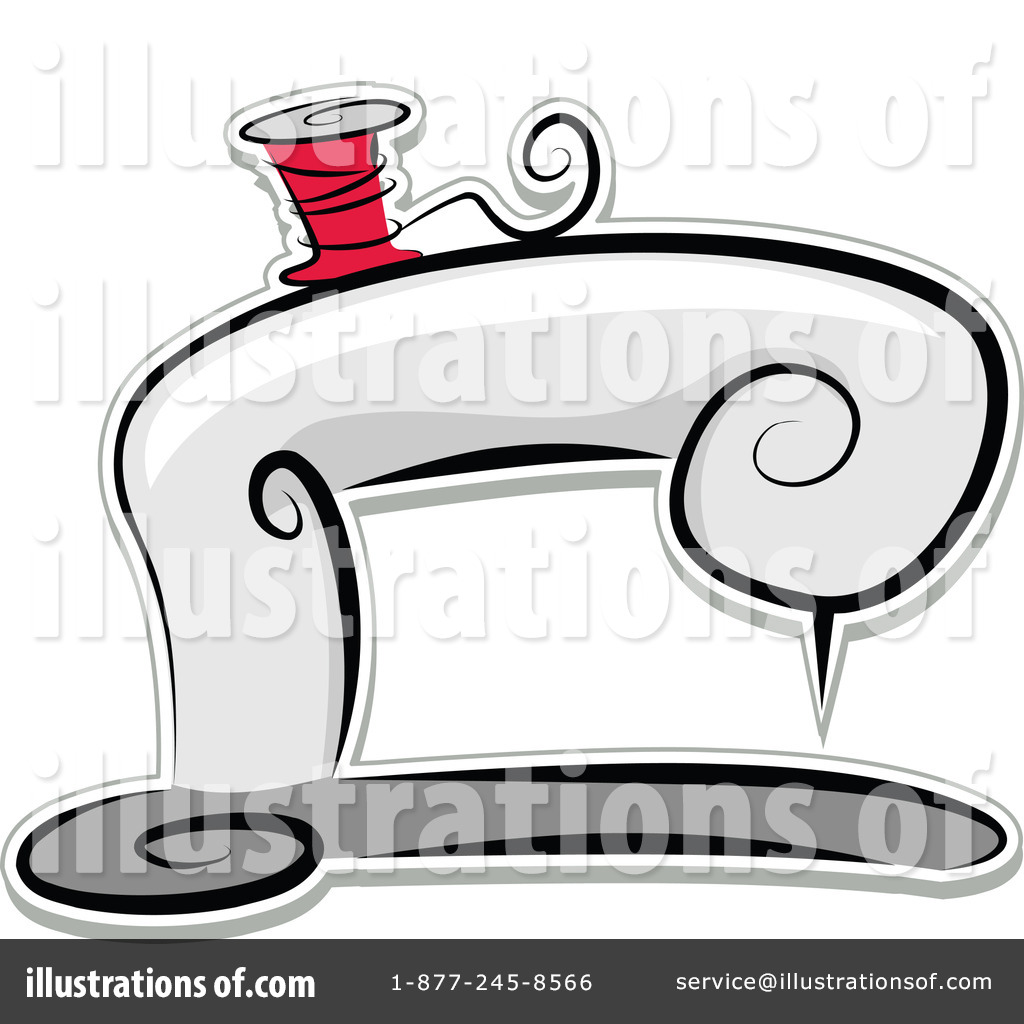 Royalty Free Rf Sewing Machine Clipart Illustration By Bnp Design
