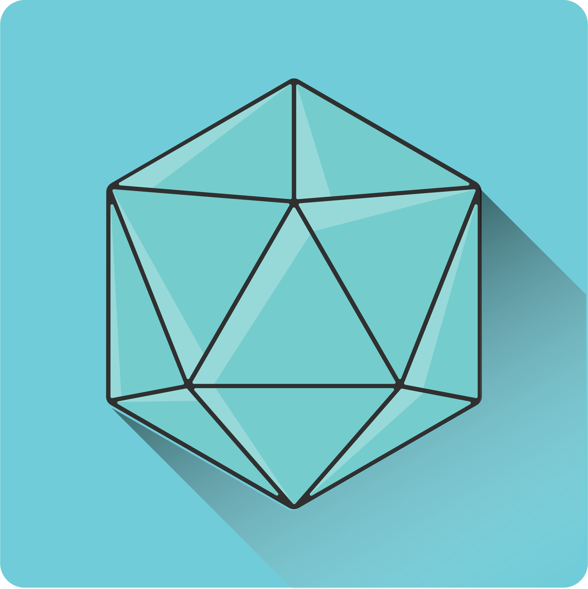 Shadowed 20 Sided Dice Icon By Cinemacookie