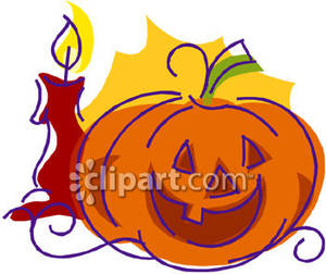 Smiling Jack O Lantern Royalty Free Clipart Picture