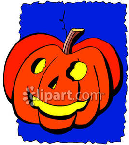 Smiling Jack O Lantern Royalty Free Clipart Picture