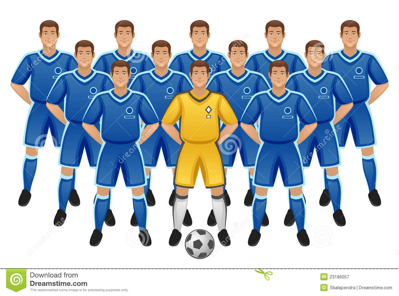 Soccer Team Royalty Free Stock Photography   Image  23186057