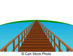 Wooden Bridge Bridge With Wooden Decking And Railing