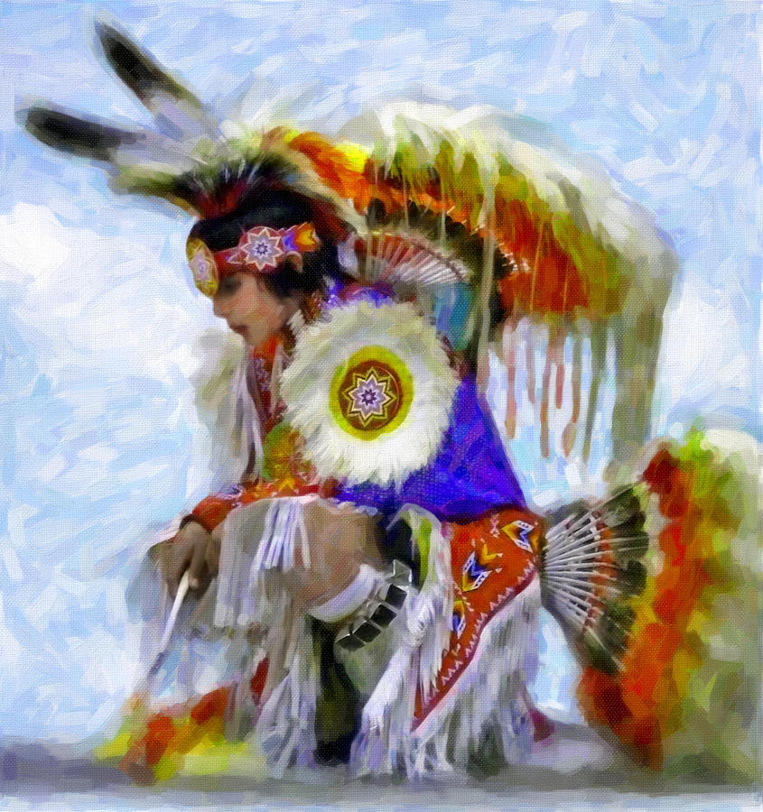 Young Native American Pow Wow Dancer Photograph