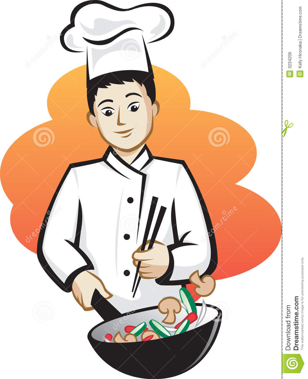 Asian Chef Royalty Free Stock Image   Image  3234206