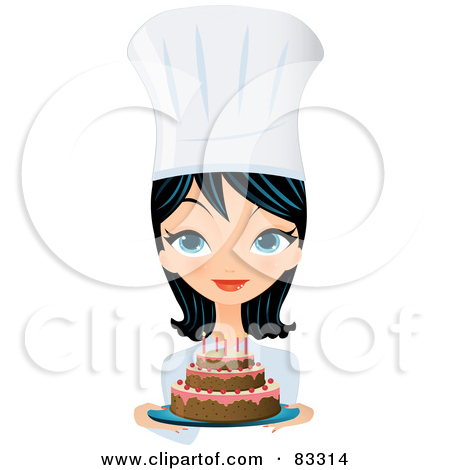 Black Female Chef Clipart Black Haired Blue Eyed Female