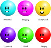 Emotion Clipart Image   Emoticon Faces Showing Various Human Emotions    
