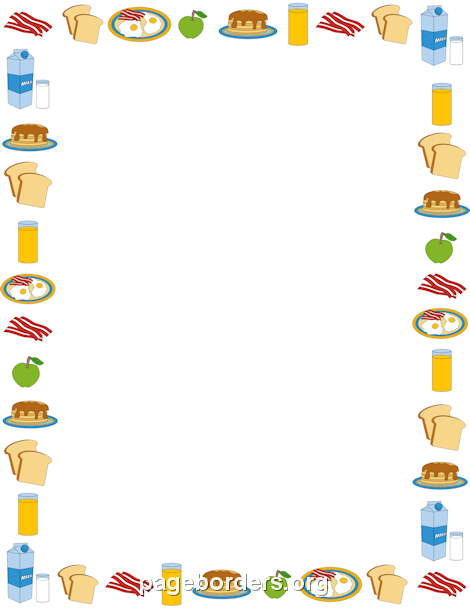 Free Breakfast Border  Ai Eps Gif Jpg Pdf And Png Downloads