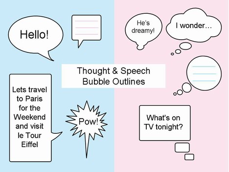 Here Are Some Pictures Of Some Thought And Speech Bubbles
