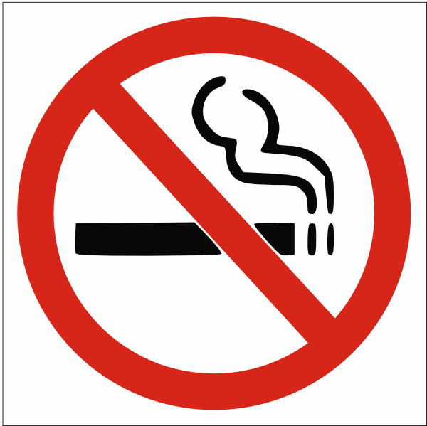 No Smoking Sign Clip Art Vector