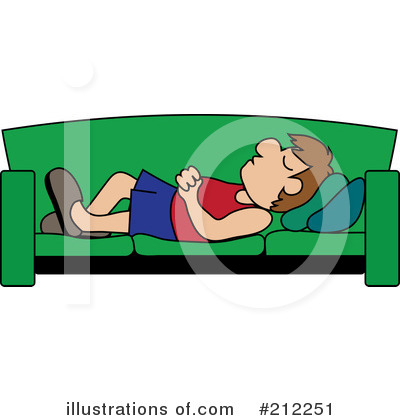 On A Couch Clipart Illustration By Pams Clipart   Stock Sample  212251