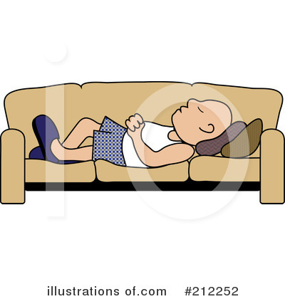 On A Couch Clipart Illustration By Pams Clipart   Stock Sample  212252